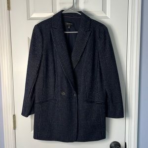 Talbots size 12 Navy Pinstripe Blazer